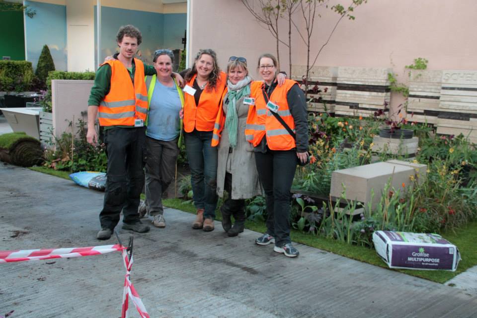 Dreamteam Chelsea Carien van Boxtel: v.l.n.r Marcel Silkens, Carrie Preston, Carien en Roos Vonk